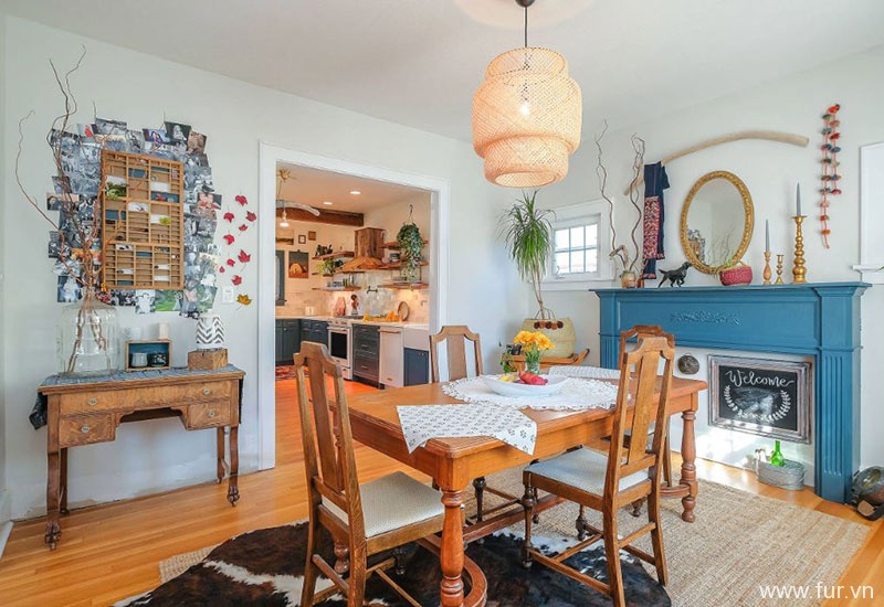 Bohemian Farmhouse Dining Room
