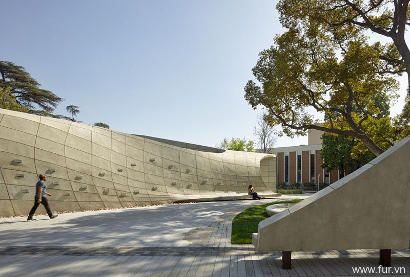 Concrete wall area