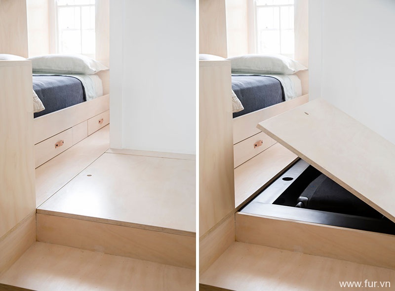 Small Sydney Apartment floor storage