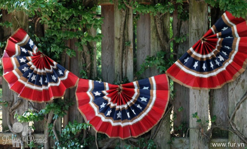 4th of July Decorations Using Paper Bags