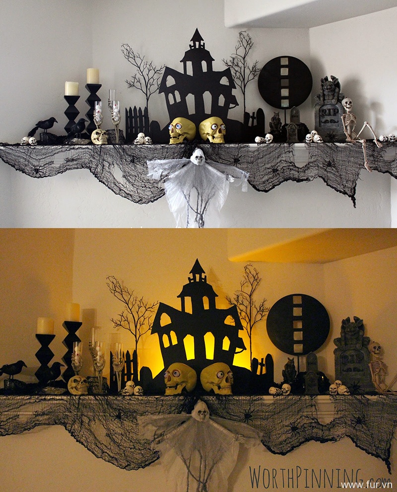 Halloween Mantel & Costume/Decor Ideas