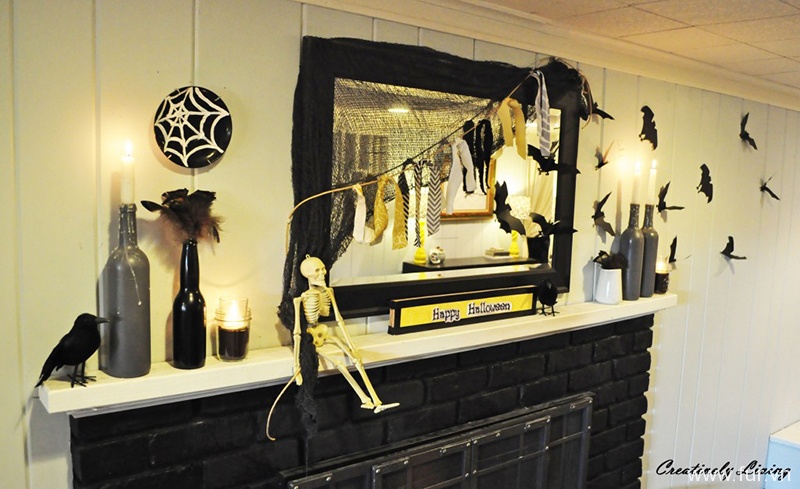 Halloween Mantel for $5!