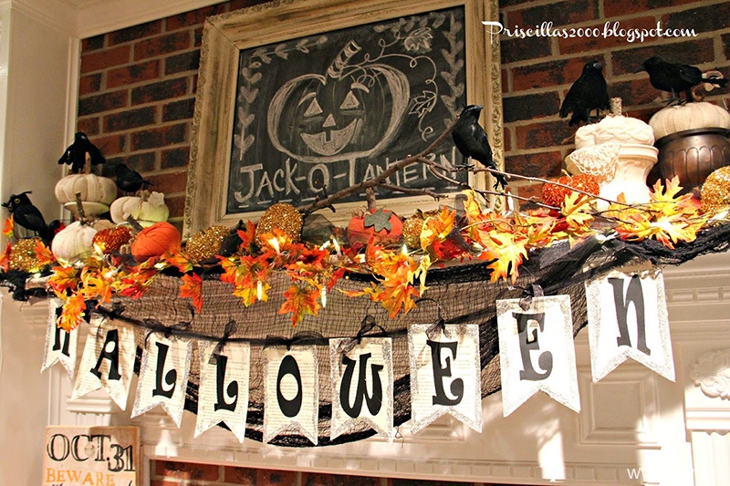 Halloween Mantel 2014