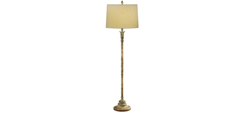 Hand Painted Metal Lamp