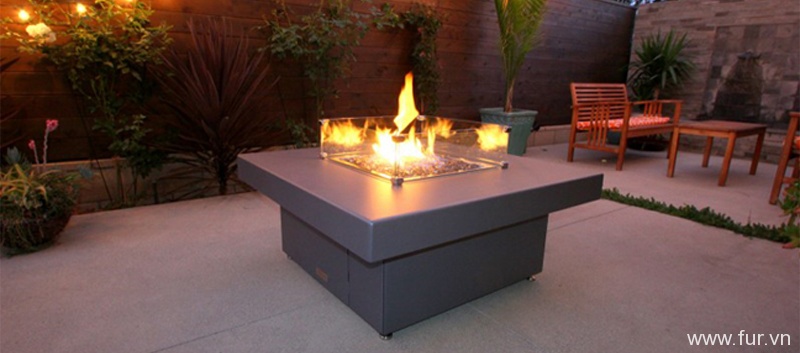 Square Fire Pit Table