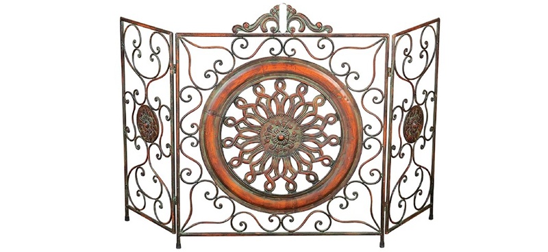 Brown Copper Metal Scroll