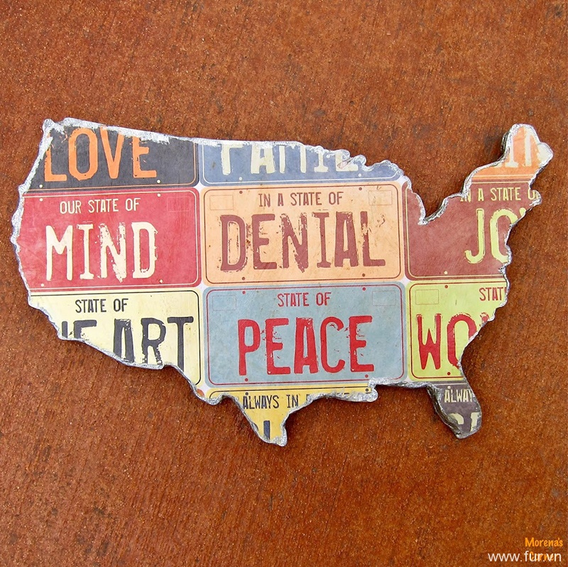 US Map Wall Art