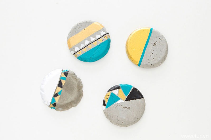 Make Cement Coasters in Under 30 Minutes