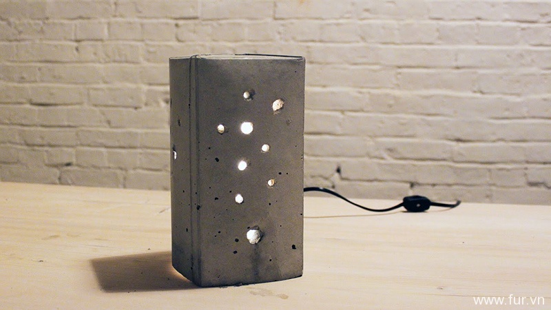 HomeMade Modern DIY Concrete Lamp 