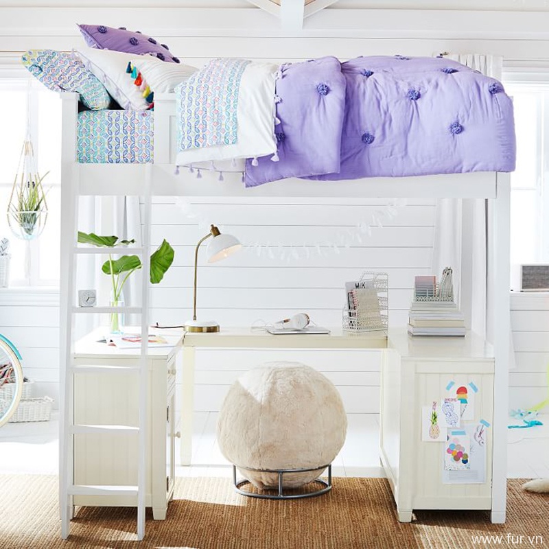 Beadboard Loft Bed