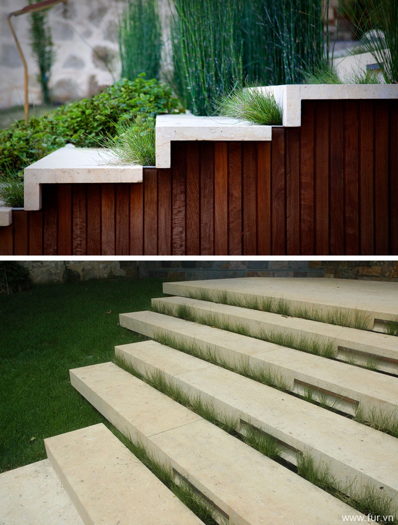 Pool House steps
