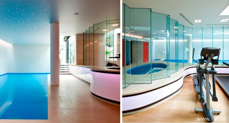 Basement pool in London