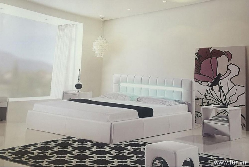 modern bed with storage