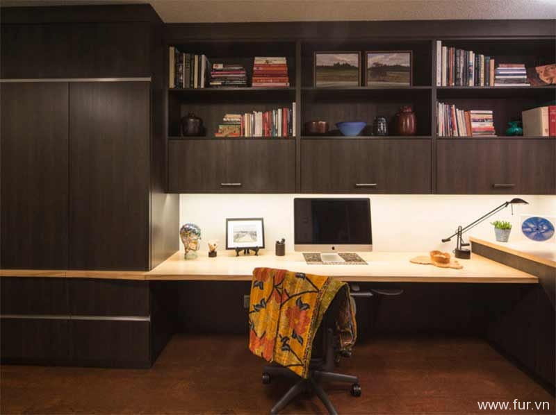 SW Portland Contemporary Condo: Home Office