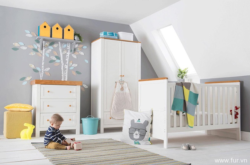 Olivia Nursery Furniture Cot Bed Roomset 